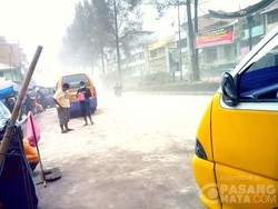 Ini Kondisi Kota Brastagi yang Diselimuti Debu Gunung Sinabung