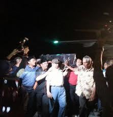 Jet Milik JK Bawa Jenazah Bapak Trembesi dari Singapura ke Makassar