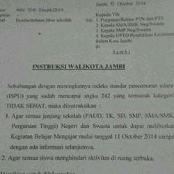 Kabut Asap Kebakaran Lahan Kepung Kota Jambi, Sekolah Diliburkan