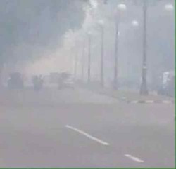 Begini Penampakan Pekatnya Kabut Asap yang Kepung Kota Jambi