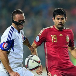 Costa Akhirnya Bikin Gol, Spanyol Hantam Luksemburg 4-0