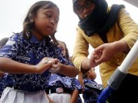 Siswa SD Peringati Hari Cuci Tangan se-Dunia