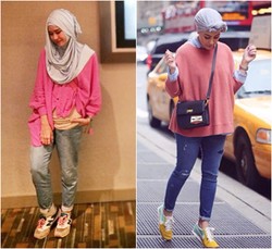 Hijab Style: Gaya Busana Aktris Hingga Fashionista Saat Pakai Sneakers