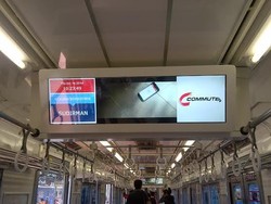 PT KCJ Pasang 960 TV Layar Lebar di Dalam KRL dan Stasiun