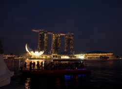 Gemerlap Malam Marina Bay di Singapura