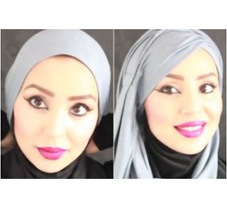 Tutorial Hijab Turban dengan Scarf Panjang Ala Hijabers Amerika, Fatihas