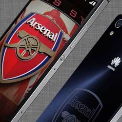 Ascend P7 Berseragam Arsenal