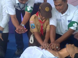 Rawan Terluka, Pramuka Pelajar Ikuti Edukasi P3K