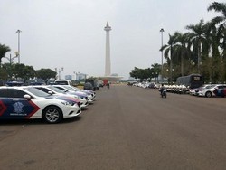 Jelang Pelantikan Jokowi-JK, 1.400 Anggota Brimob Sudah Berada di Monas