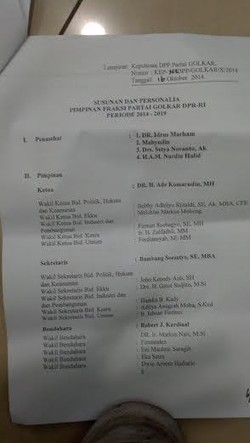 Ini Formasi Fraksi Golkar DPR, Nurdin Halid Jadi Penasihat