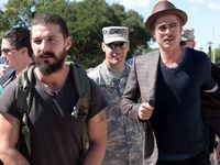 Brad Pitt dan Shia LaBeouf di Pos Militer Fort Benning