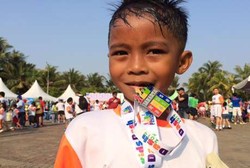 Lebih dari 1.000 Peserta Meriahkan Lomba Lari Khusus Anak di Ancol