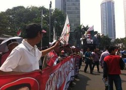 Jelang Syukuran Rakyat, Bundaran HI Makin Ramai