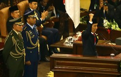 Ini Pidato Lengkap Jokowi Saat Pelantikan Presiden