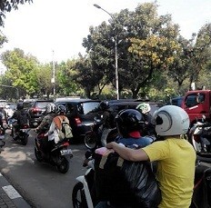 Ada Syukuran Rakyat, Medan Merdeka Selatan Macet Pagi Ini
