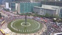 Ini Lautan Massa di Bundaran HI