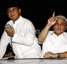 Hatta Rajasa Hadiri Pelantikan Jokowi-JK