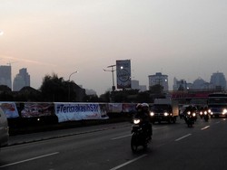 Spanduk Terima Kasih SBY - Selamat Datang Jokowi Hiasi Arena Pelantikan