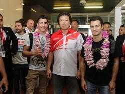 Siap Jajal CBR150R, Marc Marquez dan Pedrosa Tiba di Jakarta