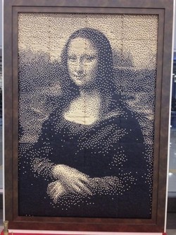 Tiket Kereta Api Disulap Jadi Lukisan Monalisa di Jepang