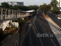 Jelang Pelantikan Jokowi, Jalan Sudirman dan Gatsu Lengang