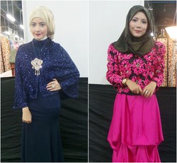 Foto: Hijabers Tampil Syari Hingga Glamour Saat Datang ke Festival Hijab
