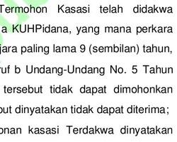 Ancaman Pidana 9 Bulan Ditulis 9 Tahun Penjara, MA Salah Ketik?
