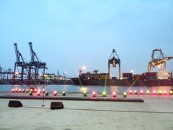 Ada 17 Titik Tanda di Panggung Tempat Jokowi Berdiri di Tanjung Priok