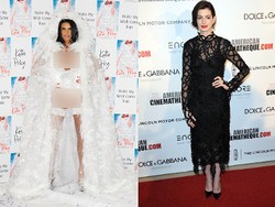 Katie Price Pamer Belahan Dada, Anne Hathaway Cantik Berambut Bob