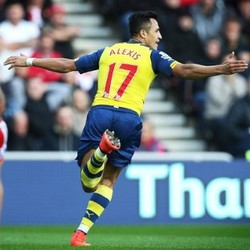 Dua Gol Alexis Sanchez Menangkan Arsenal atas Sunderland