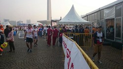 Paspampres Jaga di Finish Jakarta Marathon, Jokowi Ada Kemungkinan Hadir