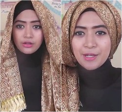 Tutorial Hijab Semi Turban yang Simple dengan Scarf Songket