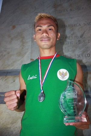 Kapten Tim Indonesia Sabet Penghargaan Pemain Terbaik HWC 2014