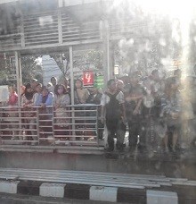 TransJ Mogok di Mampang, 7 Bus Mundur ke Belakang