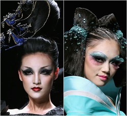 Make-up Dramatis untuk Halloween dari Runway China Fashion Week 2015