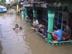 Ratusan Rumah di Kota Binjai Sumut Terendam Banjir