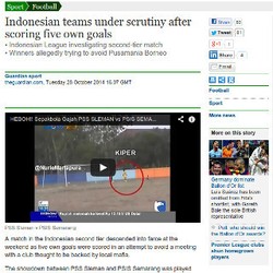 Borok Sepakbola Indonesia di Media Asing
