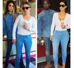 Foto: 2 Wanita yang Populer di Internet Pasca Tiru Gaya Kim K & Kanye West