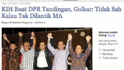 Kisruh Pimpinan DPR, Presiden Jokowi Diminta Turun Tangan