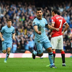 Gol Tunggal Aguero Antarkan City Kalahkan MU