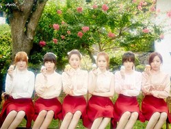 A Pink Cantik dengan Rok Merah di Teaser Foto Comeback