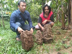 Gali Kubur, Warga Pekalongan Kaget Temukan 3 Arca