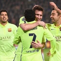 Dua Gol Messi Antar Barca Lolos ke Babak 16 Besar