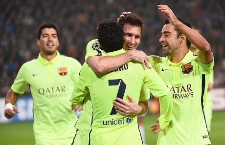 Dua Gol Messi Antar Barca Lolos ke Babak 16 Besar