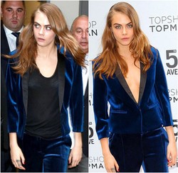 Cara Delevingne Lepas Bra di Pembukaan Topshop New York