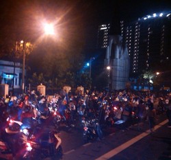 Sambut Persib Juara, Begini Euforia Bobotoh di Bandung