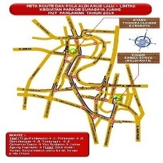 32 Pos dan 189 Anggota Lantas Disiagakan Amankan Parade Surabaya Juang