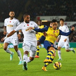 Arsenal Dikalahkan Swansea 1-2