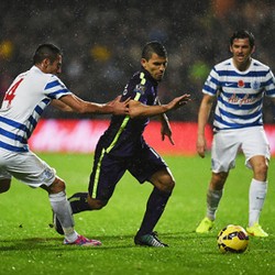 Dua Gol Aguero Selamatkan Satu Poin City di Markas QPR