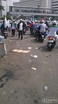 Demo Tolak Ahok, Massa FPI Konvoi dari Bundaran HI ke DPRD DKI